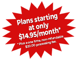 Plans starting at only $9.95/month.