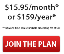 $15.95/month or $159 per year - Plus a one-time non-refundable processing fee of $20