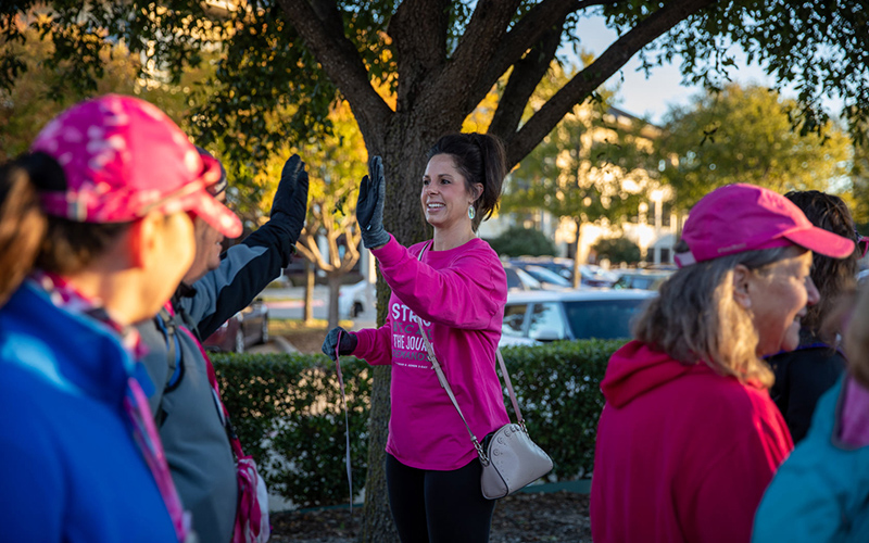 Cheering on the Susan G. Komen 3-day walk